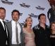 Til Schweiger, Brad Pitt, Diane Kruger, Quentin Tarantino et Mélanie Laurent, lors de l'avant-première allemande d' Inglourious Basterds , à Berlin, le 28 juillet 2009 !