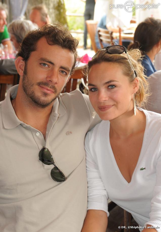 Mélanie Maudran et son compagnon Thierry Ascione étaient invités par Lacoste à l'occasion de l'Evian Masters 2009 