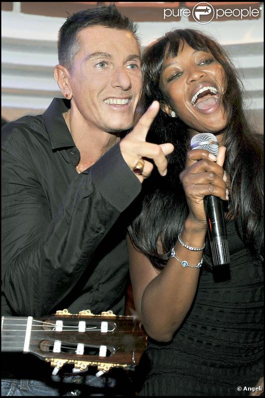 Naomi Campbell à la soirée organisée par Stefano Gabbana et Domenico Dolce. 02/08/09