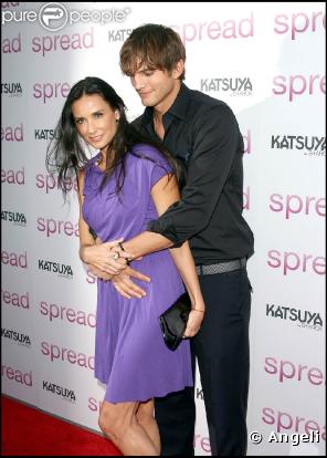Demi Moore et Ashton Kutcher, lors de l'avant-première de  Toy Boy , à l'ArcLight Theatre d'Hollywood, à Los Angeles, le 3 août 2009 !