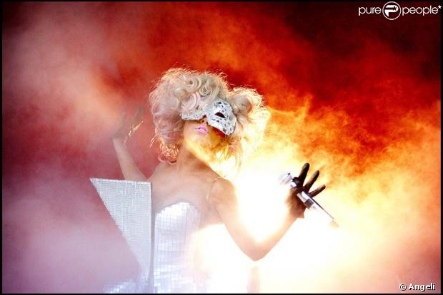 Lady GaGa lors de son concert à Stockholm, le 3 août 2009