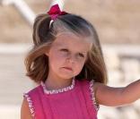 Felipe d'Espagne, Letizia d'Espagne et leurs fillettes Leonor et Sofia en vacances à Palma de Majorque. 05/08/09