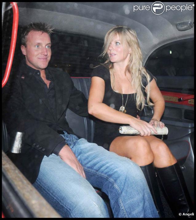 Henry Beckwith et Geri Halliwell, à l'occasion de son 37e anniversaire, au Whisky Mist de Londres, le 6 août 2009 !