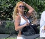 Britney Spears tourne une publicité pour un magazine, à Los Angeles. 06/08/09