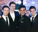David Miller avec le groupe Il Divo en novembre 2005 