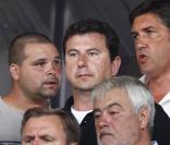 Pascal Bataille, à l'occasion du match Bordeaux-Lens, qui a vu la victoire des Girondins sur le score de 4 buts à 1, au stade Chaban-Delmas de Bordeaux, le 9 août 2009 !