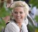 Sarah Harding sur le tournage de Saint Trinian's II - The Legend of Fritton's Gold, à Londres les 10 août 2009