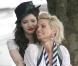 Sarah Harding sur le tournage de Saint Trinian's II - The Legend of Fritton's Gold, à Londres les 10 août 2009