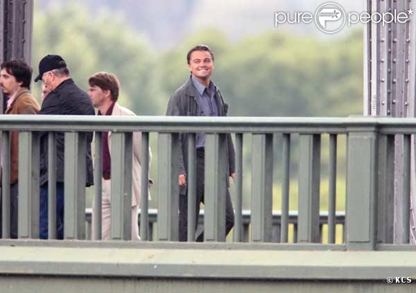 Leonardo DiCaprio en plein tournage