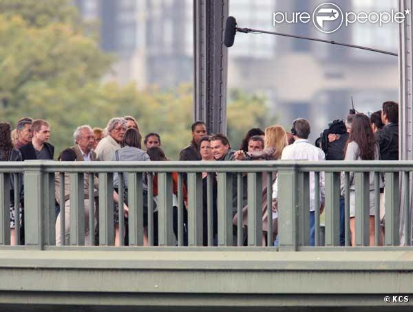 Leonardo DiCaprio en plein tournage