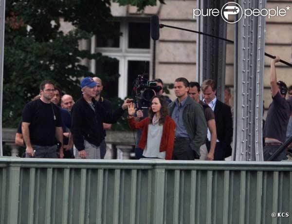 Leonardo DiCaprio en plein tournage