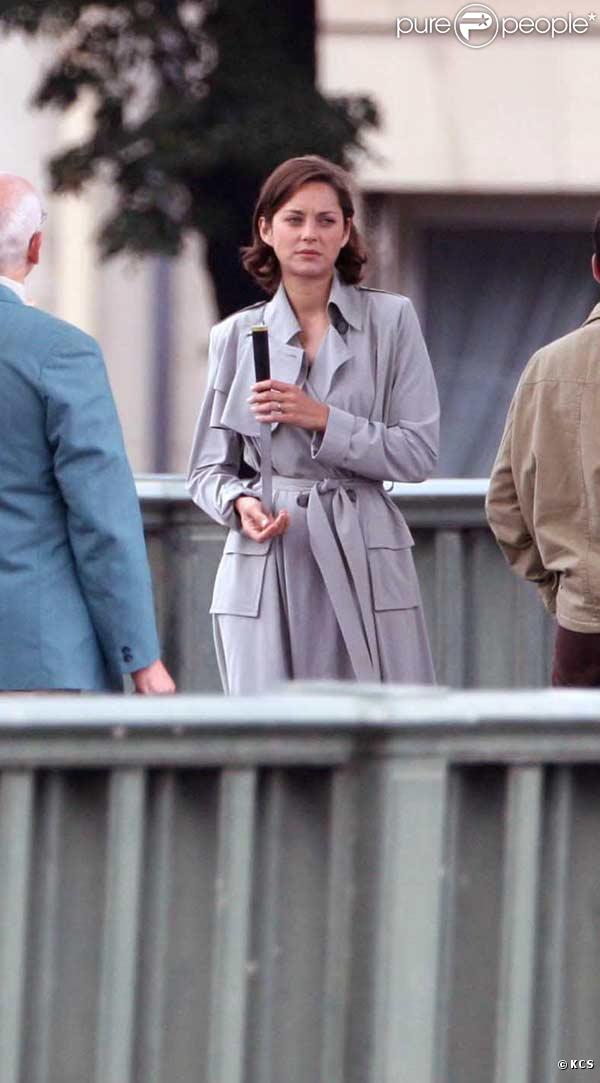 Marion Cotillard en plein tournage