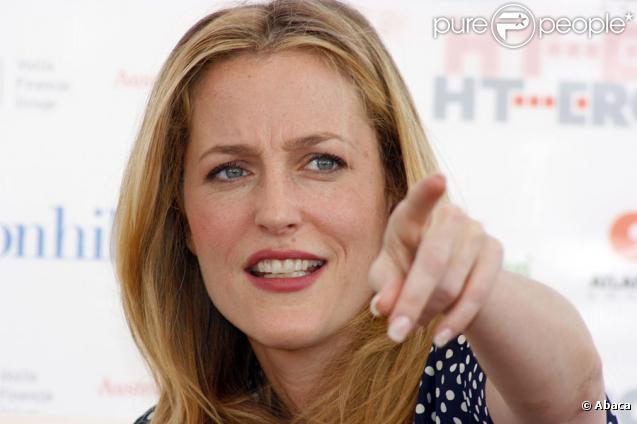 Gillian Anderson le 20 août 2009 lors du Festival du film de Sarajevo