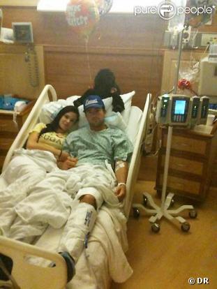 Brody Jenner sur son lit d'hôpital en août 2009