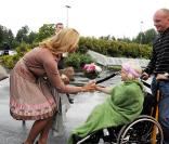 Madeleine de Suède apporte son soutien aux Maisons de Parents Ronald McDonald, le 26 août 2009 à Linkoping (Suède)