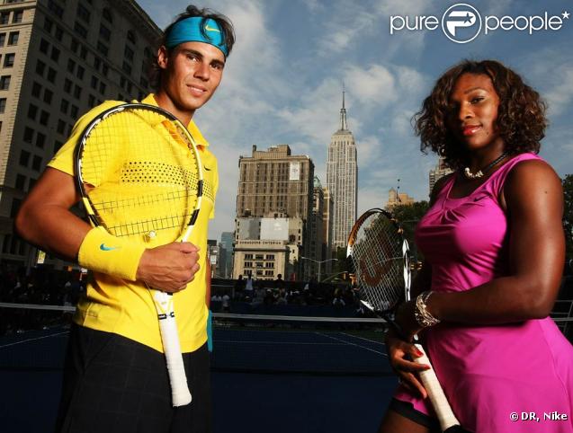 Rafael Nadal et Serena Williams présentent leurs nouvelles tenues Nike pour l'US Open