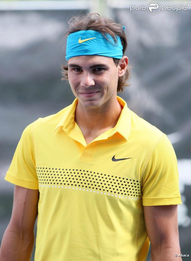 Roger Federer, Rafael Nadal, Serena Williams et John McEnroe ont passé de bons moments, le 26 août 2009, avec les jeunes New-Yorkais