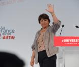 Martine Aubry à l'Université d'été du PS à La Rochelle, le 28/08/09