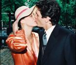 Marc Lavoine et Sarah Poniatowski le jour de leur mariage en mai 1995