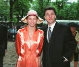 Marc Lavoine et Sarah Poniatowski le jour de leur mariage en mai 1995