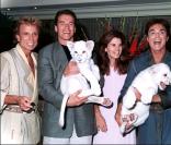 Siegfried & Roy avec Arnold Schwarzenegger et sa femme Maria Shriver
