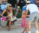 Denise Richards et ses enfants à Malibu le 5 septembre 2009