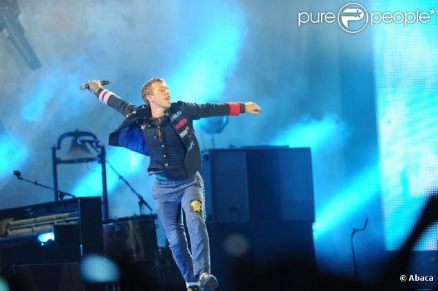 Coldplay en concert au Parc des Princes, Paris, le 7 septembre 2009