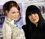 Emma Stone à la soirée de lancement de la collection  Gossip Girl  créée par Anna Sui pour la boutique Target.