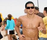 Le Beau Mario Lopez au triathlon de Malibu (13 septembre 2009)