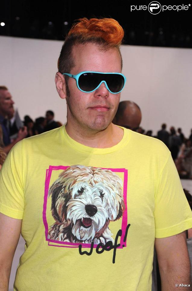 Perez Hilton au défilé Marc Jacobs à la Fashion Week de New York, le 14 septembre 2009