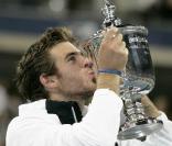 Juan Martin Del Potro s'est imposé en finale de l'US Open face à Roger Federer, à New York, le 14 septembre 2009 !