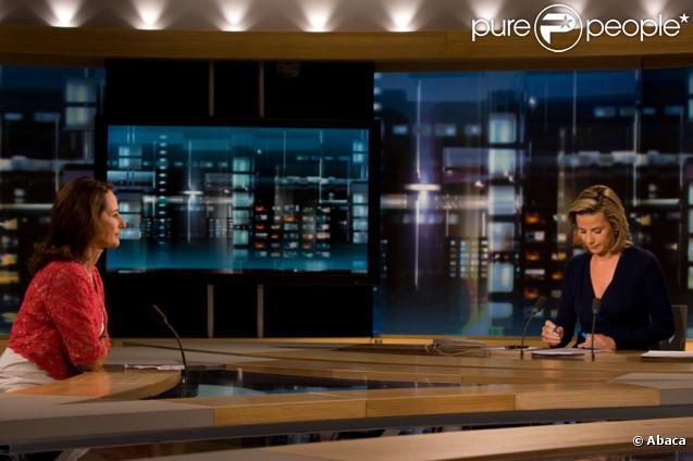 Ségolène Royal invitée de Laurence Ferrari au journal de 20 heures de TF1, le 15 septembre 2009