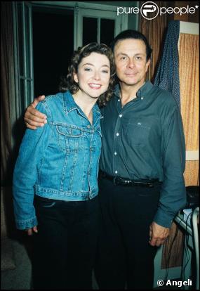 Roland Giraud et sa fille Géraldine, en 1998  
