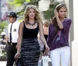 Lo Bosworth, Audrina Patridge et Stephanie Pratt sur le tournage de The Hills, à Hollywood. 18/09/09