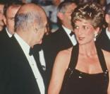 Valéry Giscard d'Estaing et Lady Diana à Versailles en 1994 