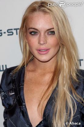Lindsay Lohan à la fashion-week de New-York en septembre 2009 