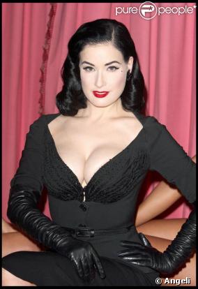 Dita Von Tesse pose pour Wonderbra. 23/09/09