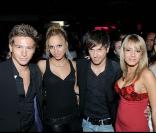Mickael Vendetta, Maeva, Quentin Mosiamann, Carla à l'anniversaire de Carla, tentatrice de l'Ile de la Tentation (23 septembre 2009)