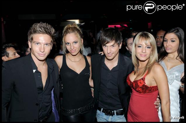 Mickael Vendetta, Maeva, Quentin Mosiamann, Carla à l'anniversaire de Carla, tentatrice de l'Ile de la Tentation (23 septembre 2009)