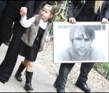 Sasha, 4 ans et demi, aux obsèques de Filip Nikolic, à Sainte-Geneviève-des-Bois, dans l'Essonne. 24/09/09