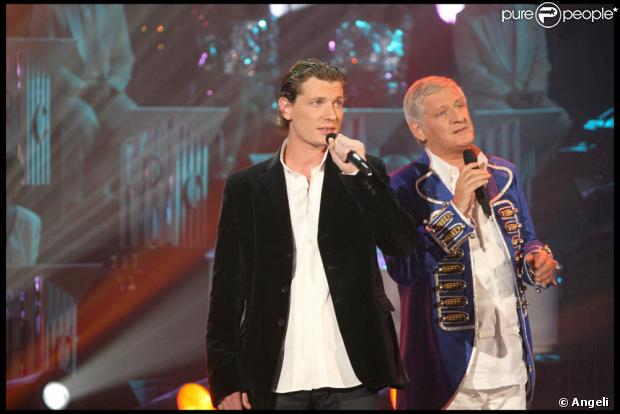 Olivier Villa et son père Patrick Sébastien sur Les Années Bohneur diffusée le 3 octobre sur France 2