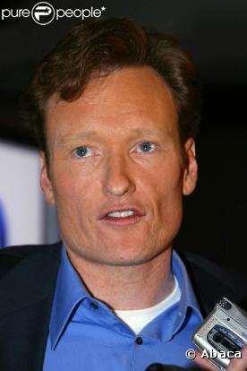 Conan O'Brien, victime d'un accident sur le plateau de son  Tonight Show .