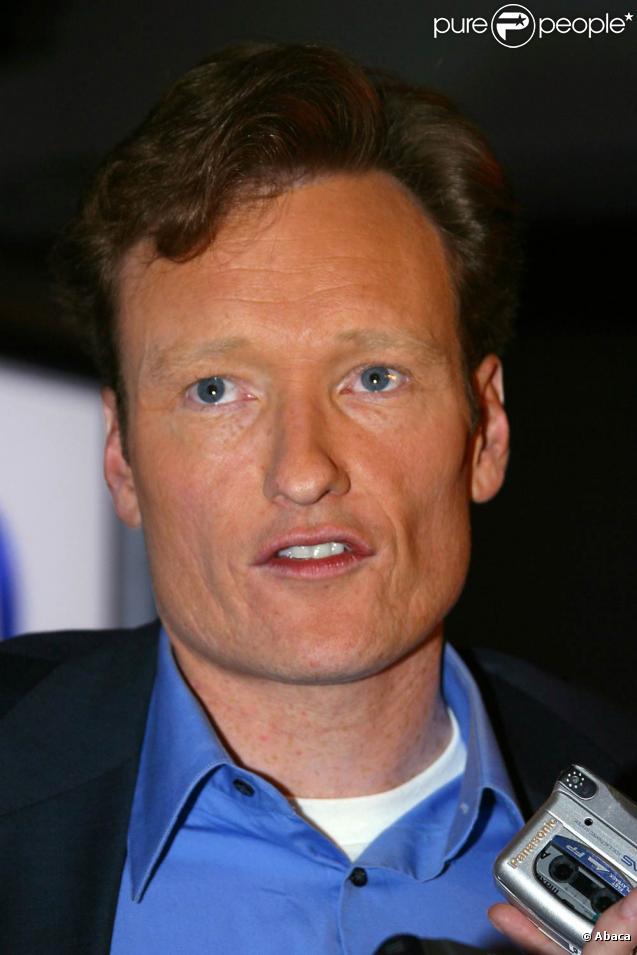 Conan O'Brien, victime d'un accident sur le plateau de son  Tonight Show .