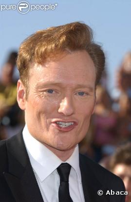 Conan O'Brien, victime d'un accident sur le plateau de son  Tonight Show .