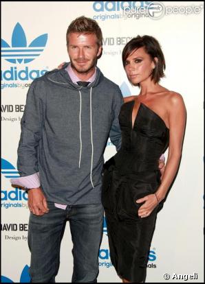 David et Victoria Beckham lors d'une soirée Adidas à Los Angeles le 30/09/09