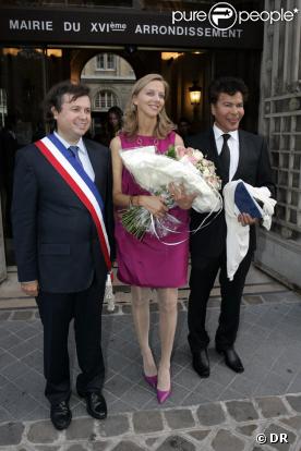 Igor Bogdanoff lors de son mariage civil avec Amélie Bourbon de Parme le 1er octobre 2009 à Paris, XVIe arrondissement