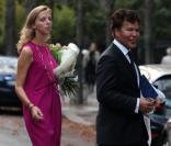 Igor Bogdanoff lors de son mariage civil avec Amélie Bourbon de Parme le 1er octobre 2009 à Paris, XVIe arrondissement