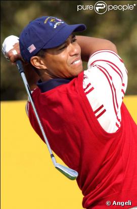 Tiger Woods il dépasse le milliard de dollars de gain, le 1 octobre 2009. Ici avec sa femme Elin Nordegren.