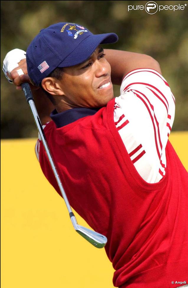 Tiger Woods il dépasse le milliard de dollars de gain, le 1 octobre 2009. Ici avec sa femme Elin Nordegren.