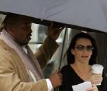 Kristin Davis quitte le tournage de Sex And The City 2, sur la 5th Avenue à New-York le 17 septembre 2009